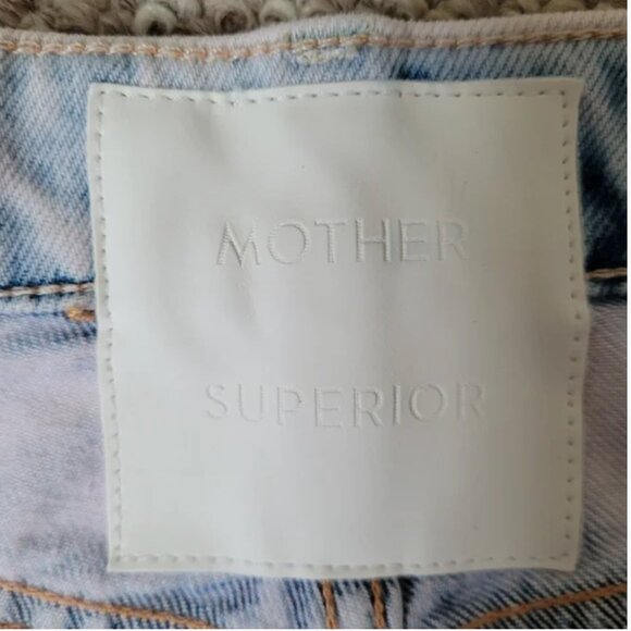 MOTHER NWT High-Rise Rider Ankle Jeans Pink Blue size 24 - Picture 6 of 9